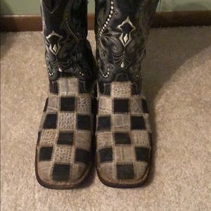 Ferrini Patchwork Boots size 9